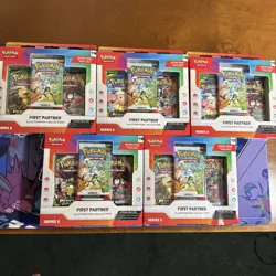 Pokemon First Partner Illustration Collection Series 2 Sealed Lot Of 5 New - Image 1