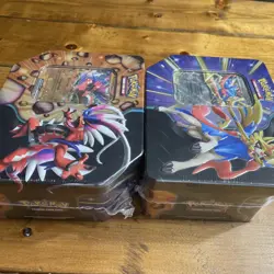 Pokemon TCG Slashing Legends Koraidon ex Tin And Zacian Ex Tin ( DR & JT Packs) - Image 3