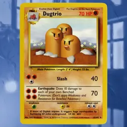 1999 Dugtrio #19/102 Base Set Pokemon Card ☆Near-Mint☆ See Photos #¹ - Image 1