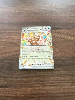 Greedent ex 179/197 Double Rare Obsidian Flames Pokemon Holo Near Mint - Image 2