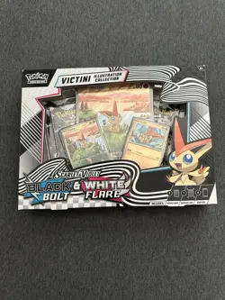 Pokemon Black Bolt & White Flare Victini Illustration Collection Box - Brand New - Image 1