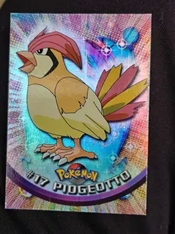 Topps TV Animation Edition Pidgeotto #17 Holo Pokemon Card English 1999 - Image 1