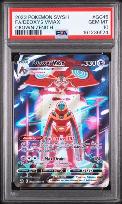 Pokemon Deoxys Vmax Crown Zenith GG45/GG70 PSA 10 - Image 1