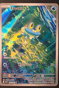 Froakie 088/086 Paldea Evolved Illustration Rare Holo English HP 70 Pokemon - Image 1