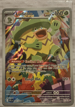 Pokemon TCG Ludicolo 095/094 Me02 Phantasmal Flames Illustration Rare Holo - Image 1