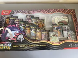 Pokemon TCG Paldean Fates Great Tusk Iron Treads Ex Premium Collection Sealed - Image 1