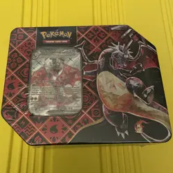 Pokemon TCG Scarlet & Violet Paldean Fates Charizard ex Sealed Tin 2024 - Image 1