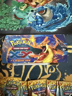 Pokemon TCG - XY Flashfire - Display Booster EMPTY - 12 EMPTY packs - Image 2