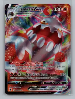 Pokemon Sword & Shield Astral Radiance Heatran VMAX Full Art - NM #26/189 8698 - Image 1