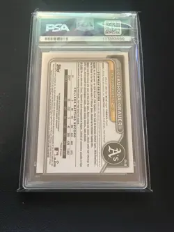 2024 Bowman Draft Chrome Josh Kuroda-Grauer X-Fractor Black Auto /10 PSA 10 - Image 2