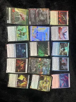 Magic The Gathering Marvel Super Heroes Trading Card LOT of (42) Collector Boost - Image 2