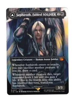Sephiroth, Fabled SOLDIER (0317) | Borderless | NM | MTG | Mythic | FIN - Image 1