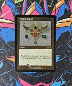 Arcane Signet NM Foil Etched MTG Secret Lair Dan Frazier Unplayed Magic - Image 1