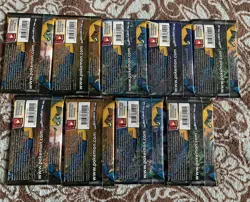 9x Pokemon Sun and Moon Base Booster Pack Lot Factory Sealed Unweighed 1/4 Box - Image 2