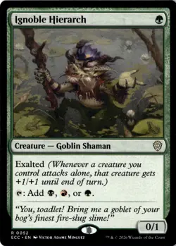 MTG Commander: Lorwyn Eclipsed Ignoble Hierarch R NM - Image 1