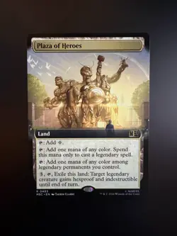 MTG Marvel Super Heroes Plaza of Heroes Extended Art 0483 Non-Foil - Image 1