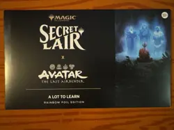 MTG Secret Lair x Avatar: The Last Airbender A Lot to Learn Rainbow Foil - Image 1