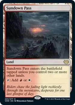 MTG Sundown Pass Normal Innistrad: Crimson Vow # 266 NM - Image 1