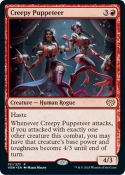 MTG Creepy Puppeteer Normal Innistrad: Crimson Vow # 151 NM - Image 1