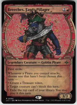 MTG Breeches Eager Pillager Showcase NM The Lost Caverns of Ixalan Magic 294 - Image 1