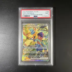 2025 Pokemon Journey Together Special Illustration Rare 186 Hop’s Zacian (PSA 9) - Image 1