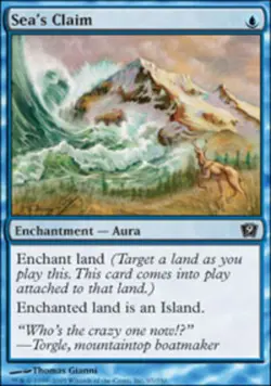 MTG Sea's Claim - Foil, Moderate Play, English Ninth Edition - Image 1
