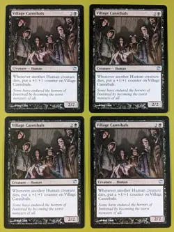 Village Cannibals x4 Innistrad 4x Playset Magic the Gathering MTG - Image 1