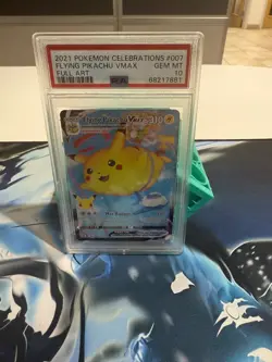 FLYING PIKACHU VMAX 2021 Pokemon Celebrations #007/025 Full Art PSA 10 GEM! - Image 1