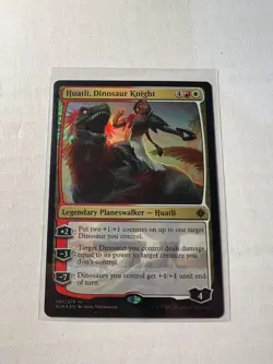 Huatli, Dinosaur Knight Foil (Ixalan) MTG near_mint Magic Card - Image 1