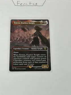 Magic Eowyn Fearless Knight Rare Borderless NM Lord of the Rings Ships Same Day - Image 1