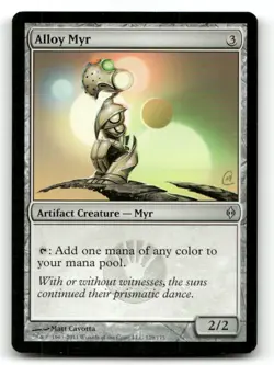 Alloy Myr 129 UC New Phyrexia Magic: The Gathering NM - Image 1
