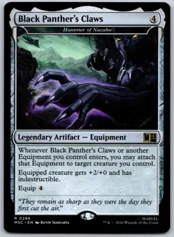 Black Panther's Claws - Hammer of Nazahn R Commander: Marvel Super Heroes 286 NM - Image 1