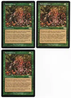 Sporogenesis x3 3x 1998 Ursa's Saga Green Rare Enchantment MTG SP - NM AZ2 - Image 1