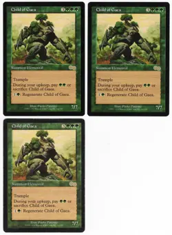 Child of Gaea x3 3x 1998 Urza's Saga Green Rare Creature MTG SP - NM AZ1 - Image 1
