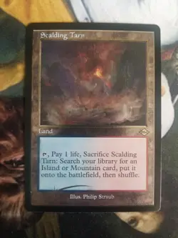 Scalding Tarn MISPRINT ETCHED FOIL Magic MTG Card - Ink Error - M21 - Image 1