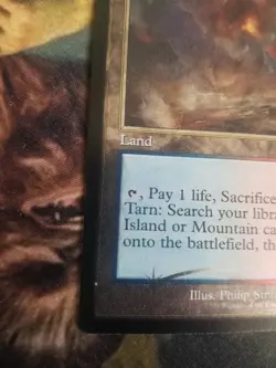 Scalding Tarn MISPRINT ETCHED FOIL Magic MTG Card - Ink Error - M21 - Image 2