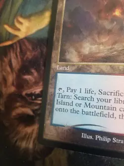 Scalding Tarn MISPRINT ETCHED FOIL Magic MTG Card - Ink Error - M21 - Image 5