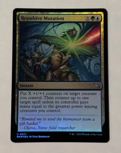 MTG Repulsive Mutation - Murders At Karlov Manor FOIL LP - Image 1