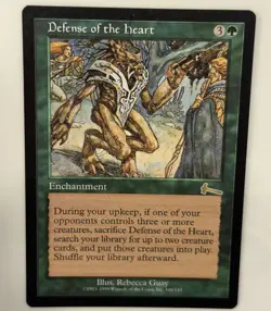 1x MTG Defense of the Heart Urza's Legacy Magic the Gathering NM - Image 1