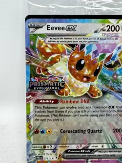 Pokemon TCG Prismatic Evolutions Eevee 075/131 Stamped Surprise Box Promo Sealed - Image 2