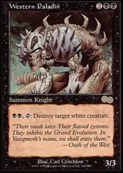 MTG magic cards 1x Western Paladin Urza's Saga Light Play, English - Image 1