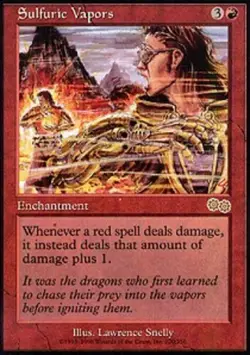 MTG magic cards 1x Sulfuric Vapors Urza's Saga Light Play, English - Image 1