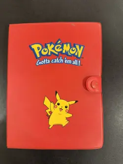 1999 Pokemon Pikachu Red Collector's Album - Includes Cards from Original Series - Image 1