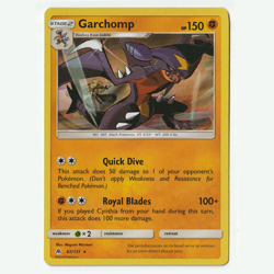 Garchomp Forbidden Light Holo Rare 62/131 LP - Image 1