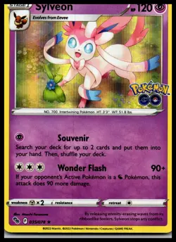 Sylveon Holo Holo Rare Pokemon GO 035/078 NM - Image 1