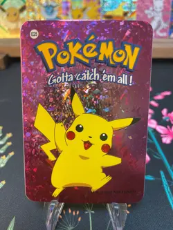 Pikachu #025 - Vintage Vending Machine Prism Sticker 2000 - Pokemon Card - Image 1