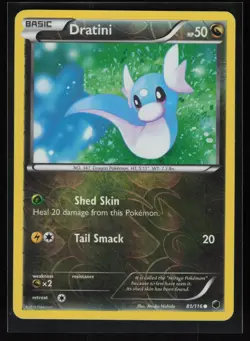 Dratini 81/116 Common Plasma Freeze Pokemon Reverse Holo LP - Image 1
