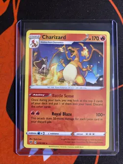Pokemon TCG Charizard 025/185 Swsh04 Vivid Voltage Regular Non Holo Rare NM - Image 3