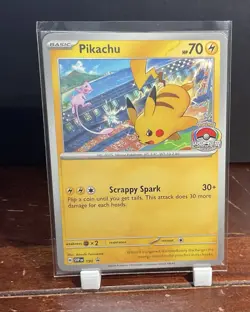 Pokemon TCG: 2024 Pikachu World Championship Pikachu 190 Promo (Factory Sealed) - Image 1