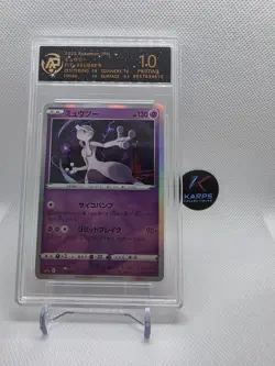 2022 POKEMON JPN SWORD & SHIELD INCANDESCENT ARCANA #035 MEWTWO-HOLO RPA 10 - Image 1